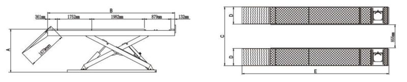 12000lbs Capacity with Ce Certificate Car Elevator