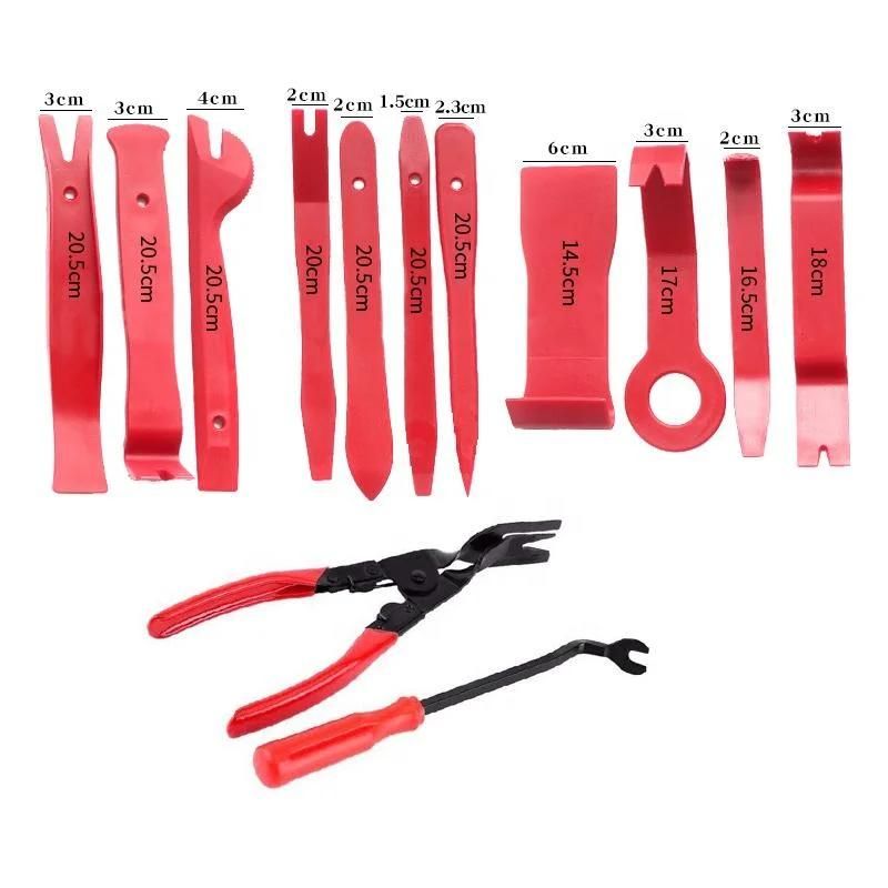 13PCS Portable Auto Car Radio Panel Door Clip Panel Trim Dash Audio Removal Installer Pry Kit Repair Tool