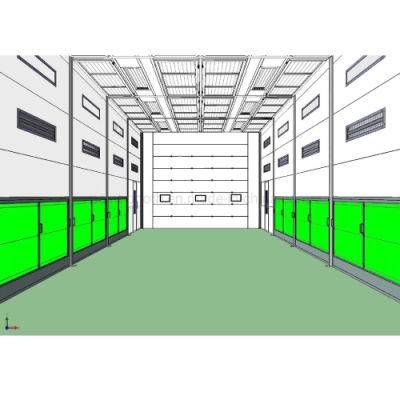 Customized Side Downdraft Large Size Industrial Spraying and Baking Room for Buses/Trucks