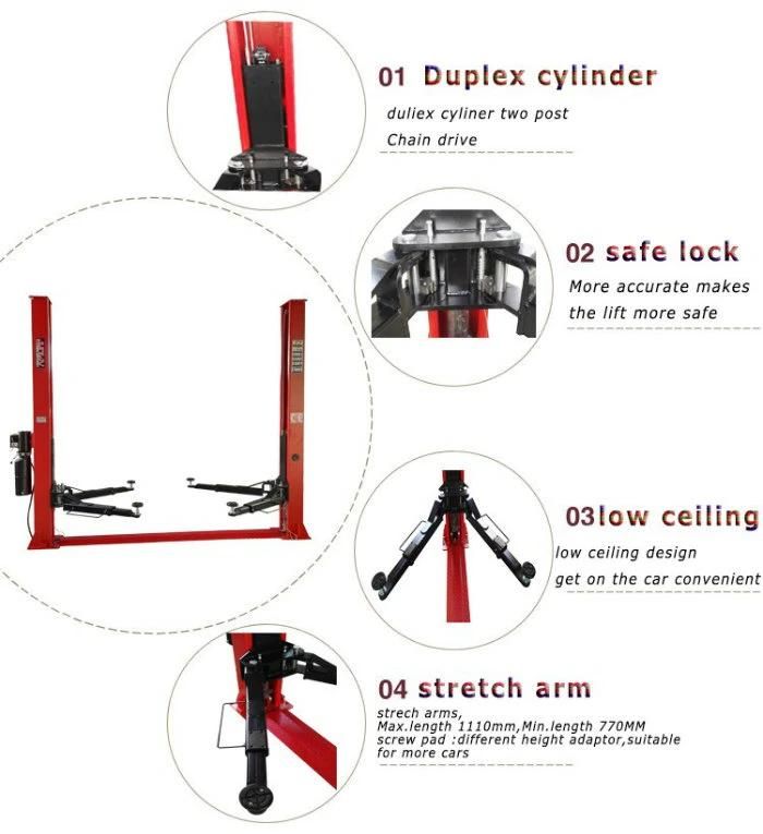 Ce Two Post Hydraulic Car Parking Lift