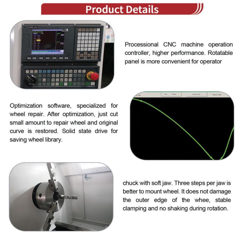 Rim Repair CNC Lathe Ce SGS Alloys Refurbishment Machine Manufacturer