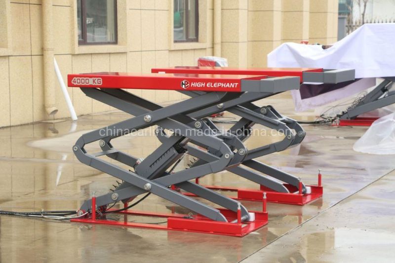 4.0tons Small Double Platform Scissor Car Lift