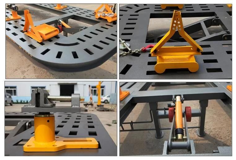 Steel Plate Tilt Bed Frame Machine Autobody Collision Machine