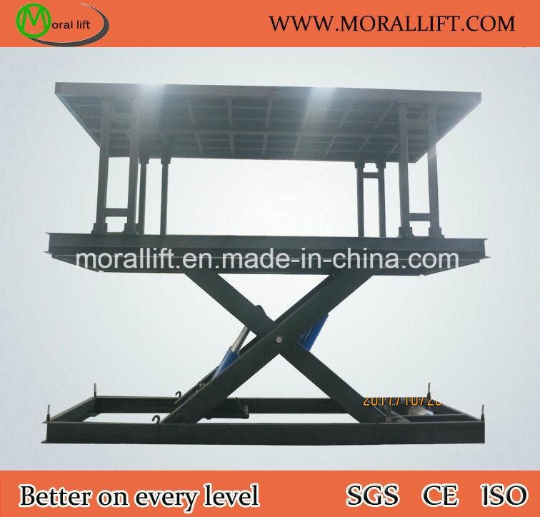 Hydraulic double deck car lift