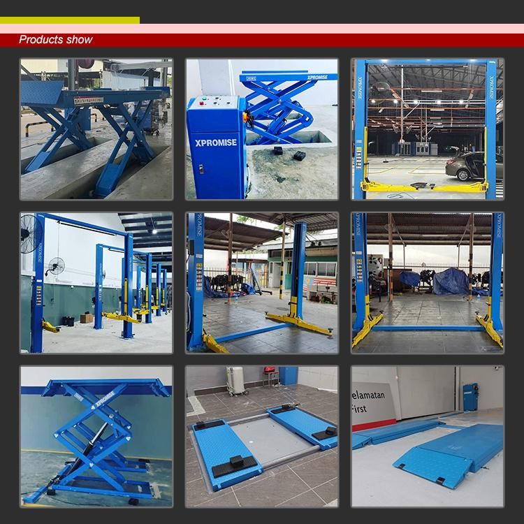 Small Electric Scissor Lift Car Scissor Lift hydraulic Fixed Stationary Double Auto Lift for Car