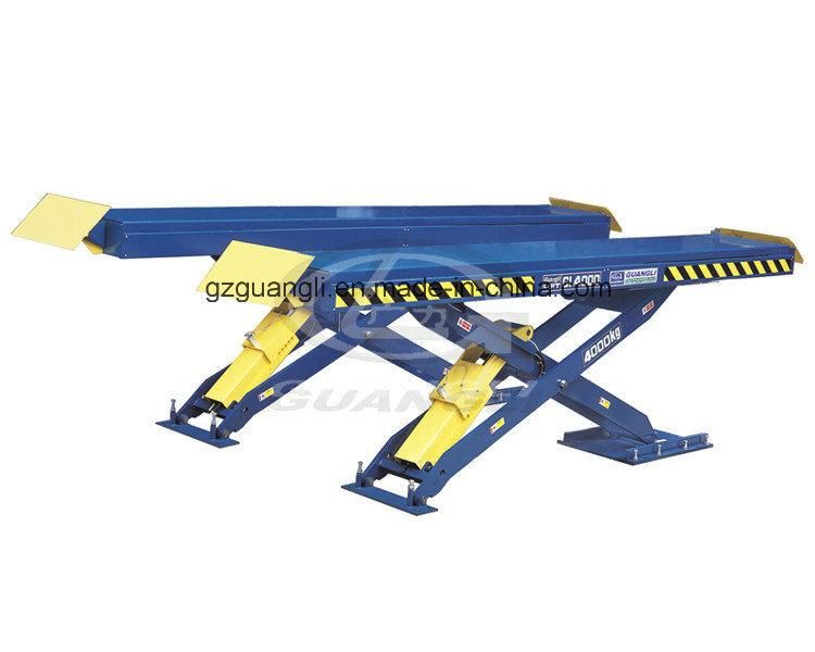 China Manufacturer Double Cylinder Hydraulic Lift Type and Scissor Design Auto Car Lift 4000