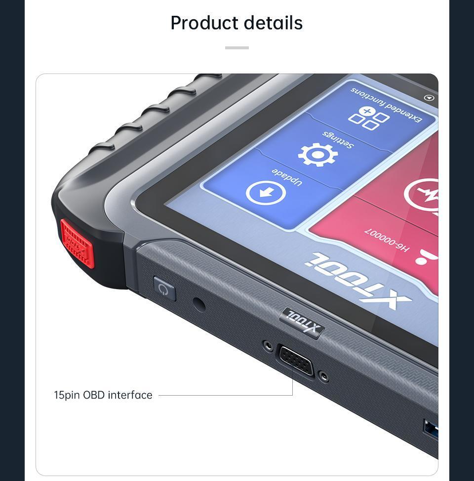 2021 Newest Xtool D8 OBD2 Diagnostic Scanner Automotive OBD Code Reader Professional Car Scan Tool 8 Inch Scanner Support Can Fd