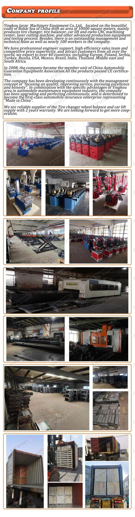 Professional Manufacturer Tire Changer Machine Heavy Duty Tyre Changer for Sale