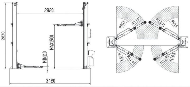 China Made Car Auto Lift (ORL-40FE)