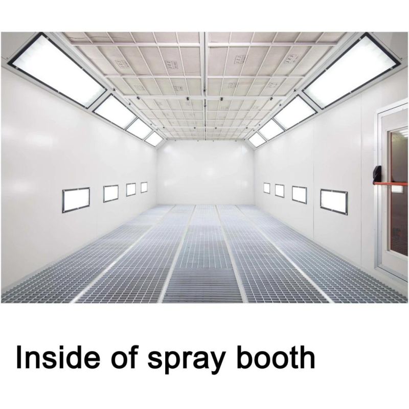 Advanced Configuration Spray Booth Heated by Natural Gas Diesel