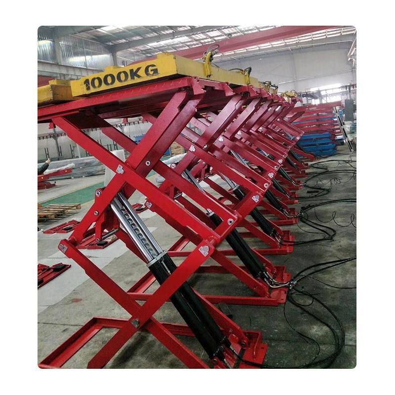 Vico Supper Thin on-Ground Scissor Lift Car Tire Change Lift Auto Collision Shop Equipment