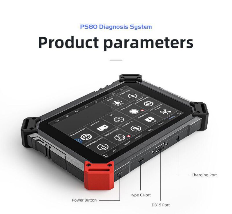 Xtool PS80 Professional OBD2 Automotive Full System Diagnostic Tool ECU Coding Free Update Online