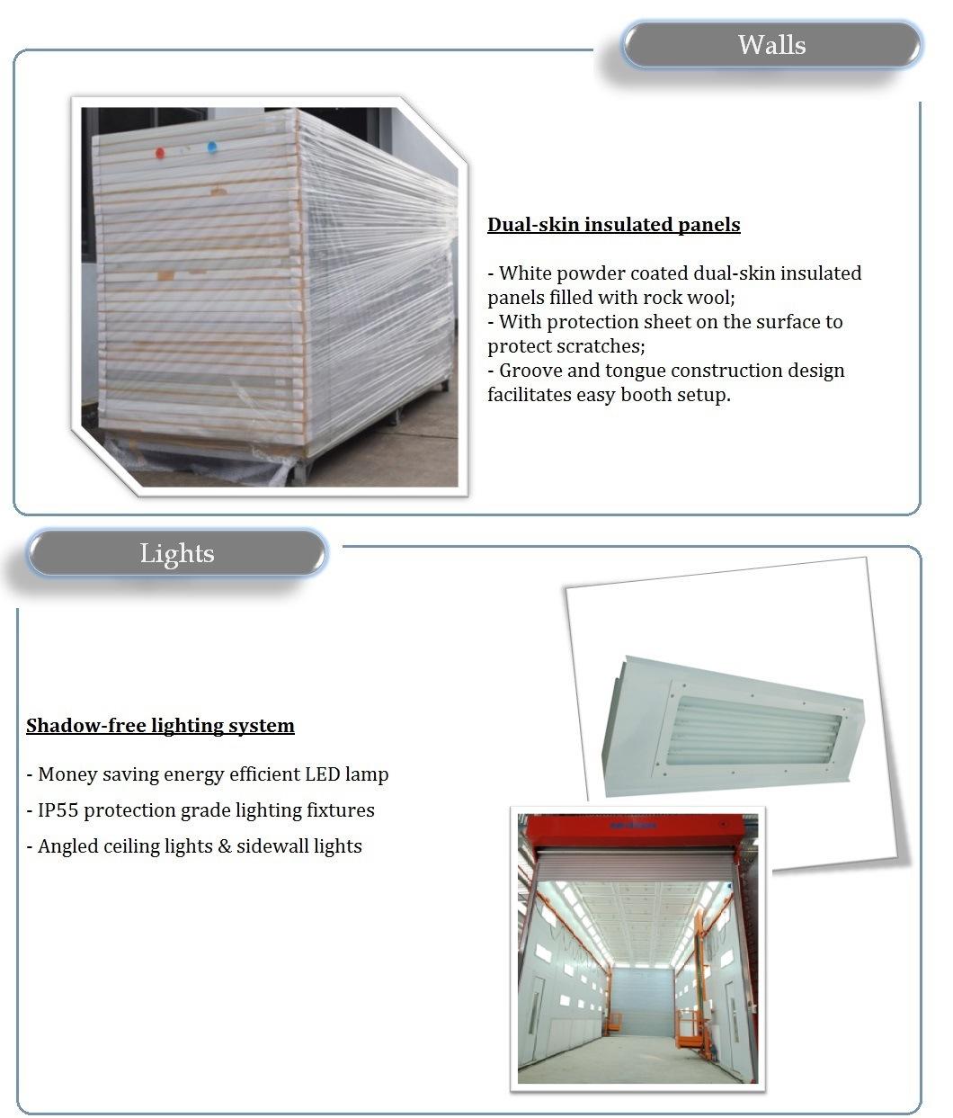 Infitech Ce Standard Side Downdraft Bus Spray Booths