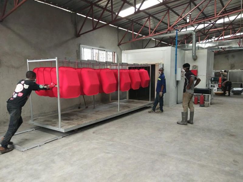 Low Power Consumption Diesel Powere Coating Line Power Coating Booth