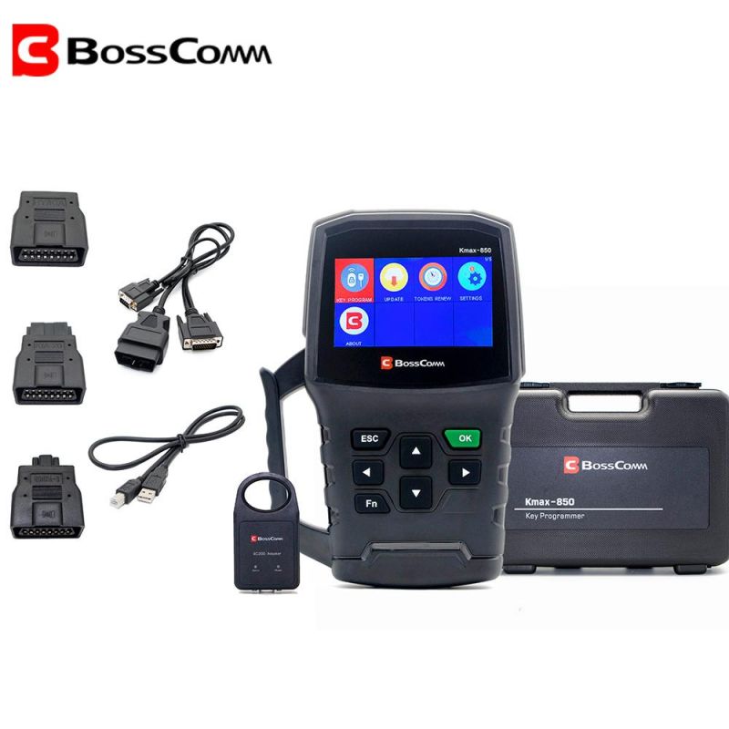 2020 Bosscomm Kmax-850 Auto Car Key-Programmer-Tool Locksmith Automotivo OBD2 Immobilizer Scanner Key Programming Tool