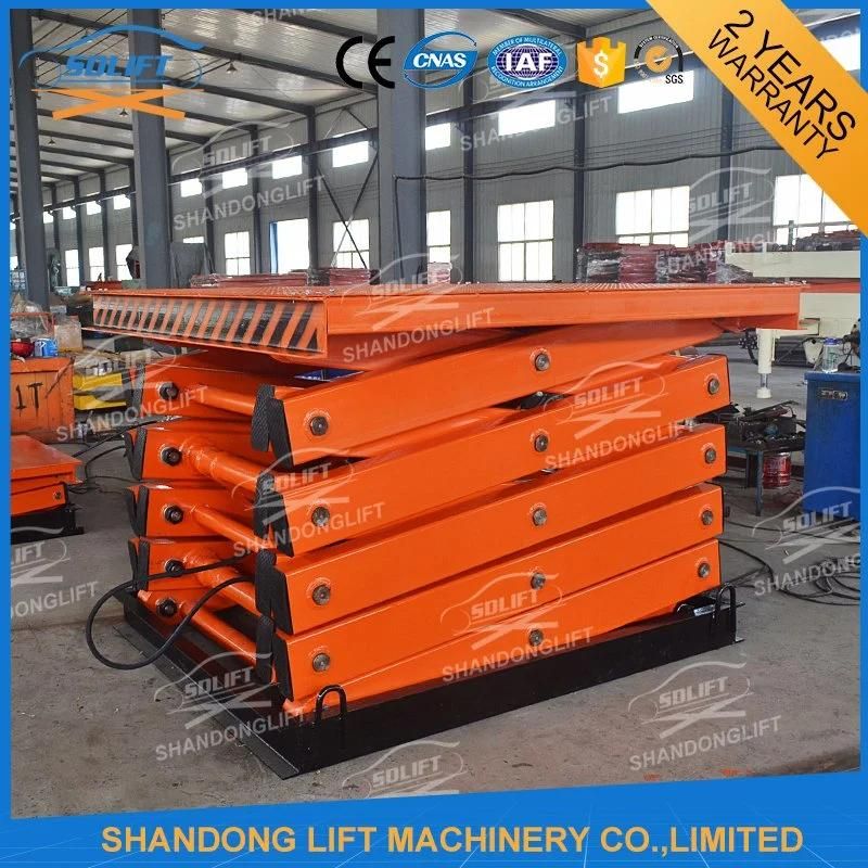 New Design Hydraulic Electric Warehouse Cargo Scissor Lift Table