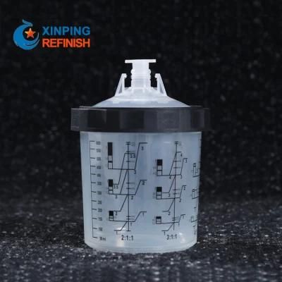 Professional Airbrush Paint Spray Gun Tank Pot Spray Gun Cup PP Gravity Feed 600cc Spray Gun Cup