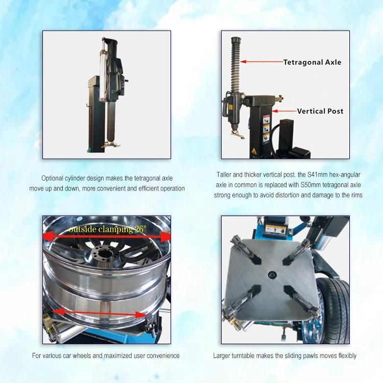 Moves Flexibly Larger Turntable Easy Operation Car Repair Changer