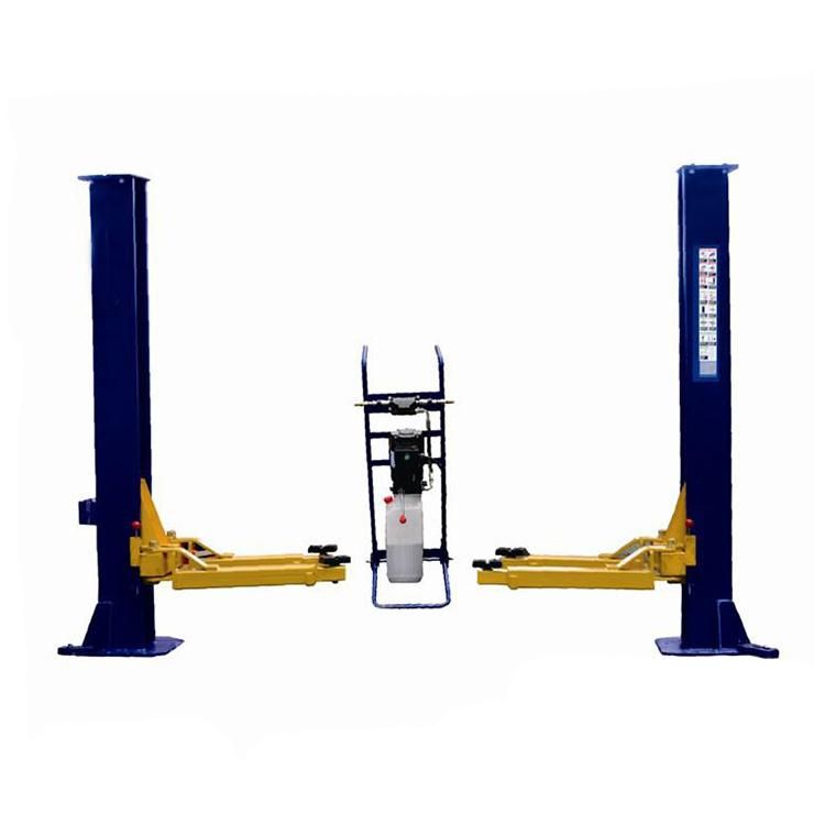 Mobile Portable 2 Post Low Ceiling Automotive Lift