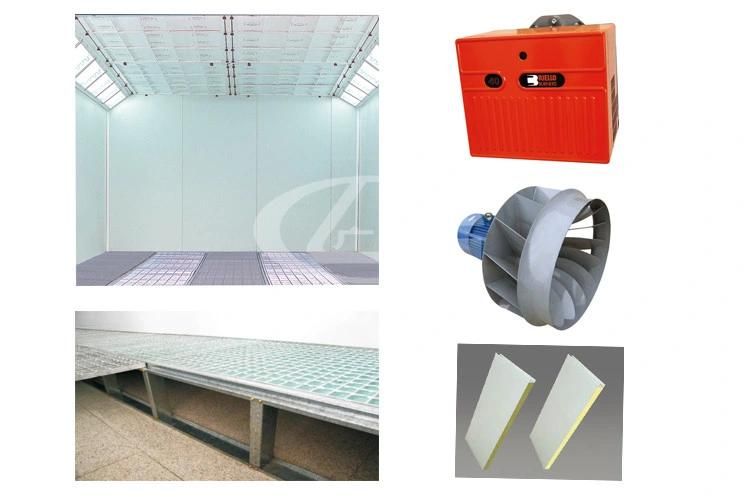 Full Downdraft Spray Bake Paint Booth with Intake and Exhause Fans