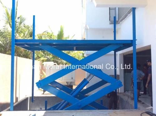 single car single scissor garage park lift