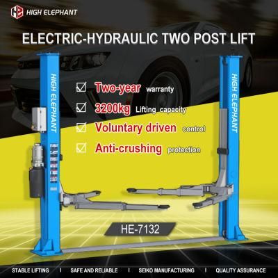 Auto Garage Lifting Equipment 2 Post Hoist Lifter Automobile