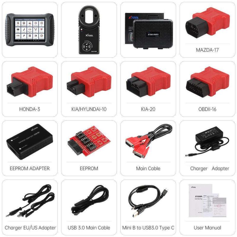 Xtool X100 Pad3 Plus Ks-1 Key Emulator for Toyota/Lexus/VW/BMW Key Programming and All Key Lost