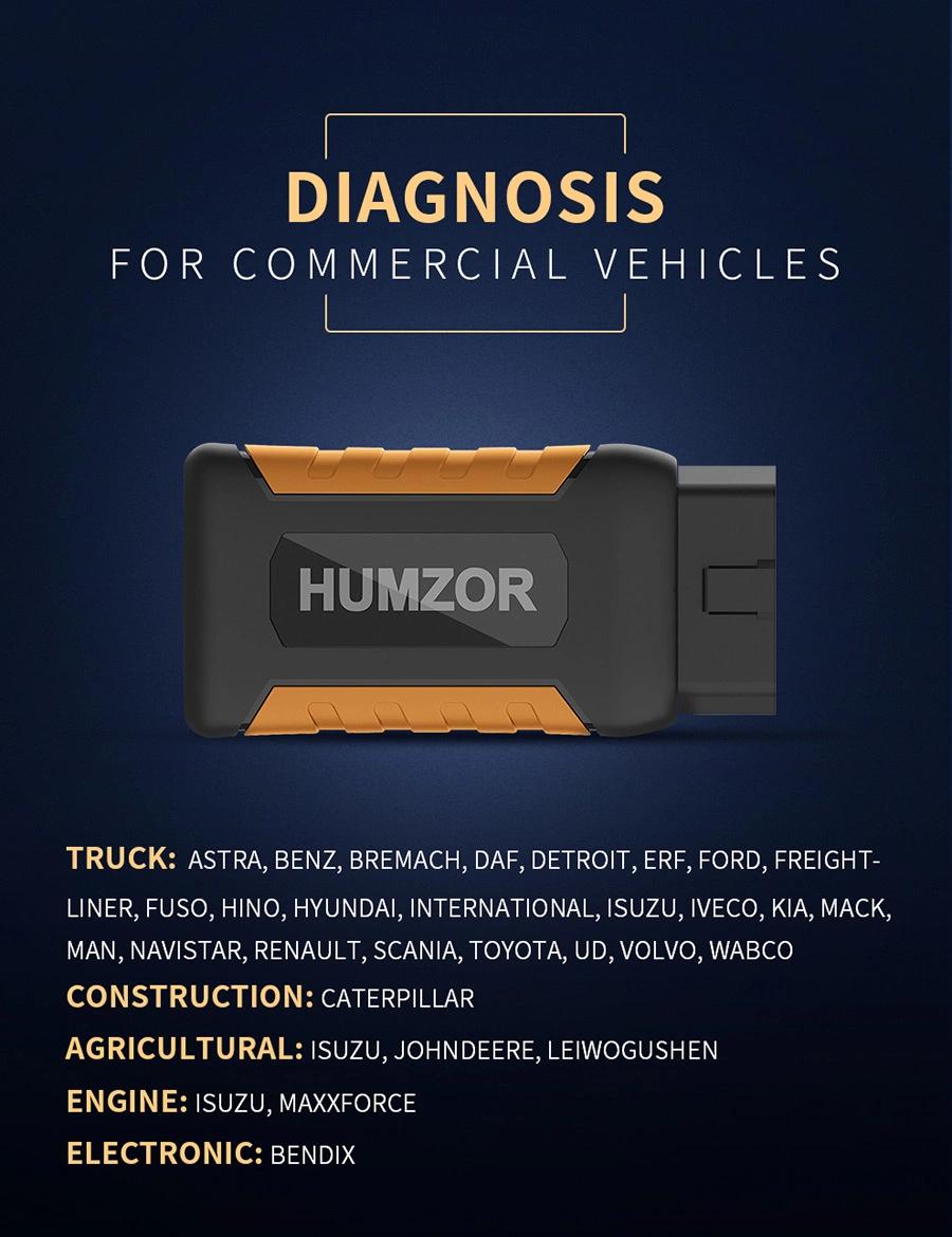 Humzor Nexzdas ND506 Commercial Vehicles Diesel Auto Full System Intelligent Diagnosis Tool