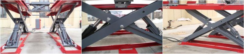 Big Shear Under-Ground Alignment Scissor Lift Use for Car Lifting in Auto Repair Shop