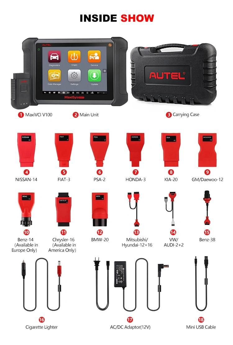 Touch for Autel Scanner Ms906 OBD2 Scanner Diagnostic Autel 906bt Scanner