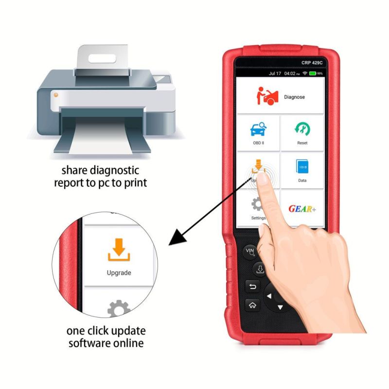 Launch Crp429c Reset Service Pk Launch X431 Scanner Obdii Test