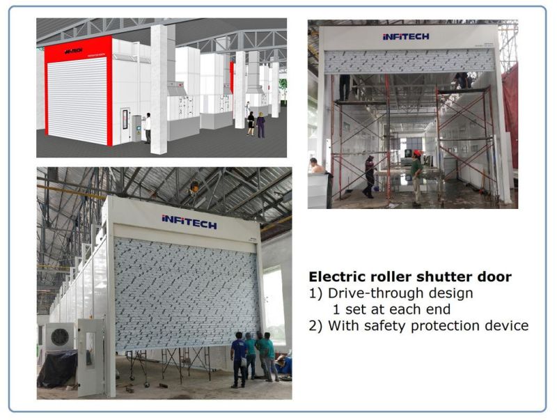 Ce Compliance Side Downdraft Bus/Truck Paint Drying Booth