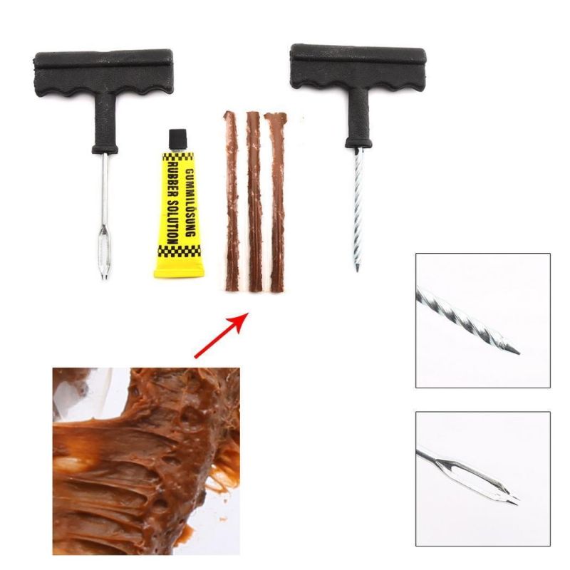 Automotive Tubeless Quick Tyre Puncture Repair Kit Tool