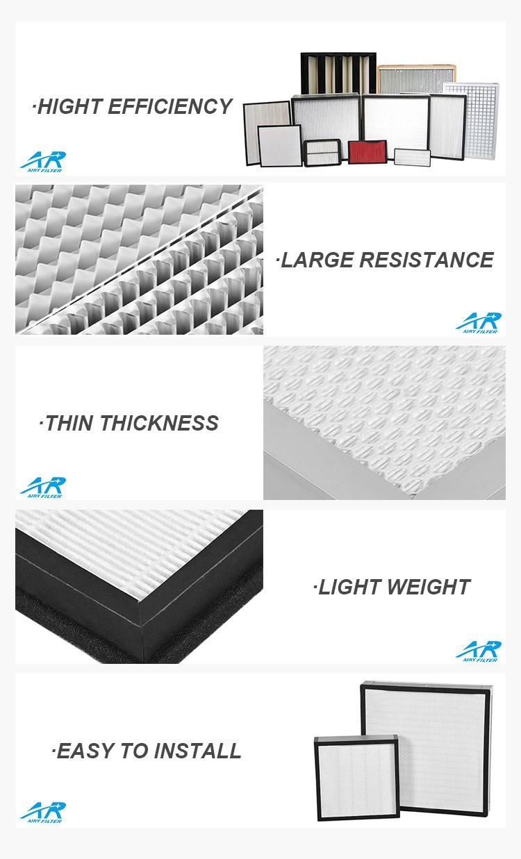 High Efficiency Particulate Air Filter Without Clapboard with Exclusive Patent