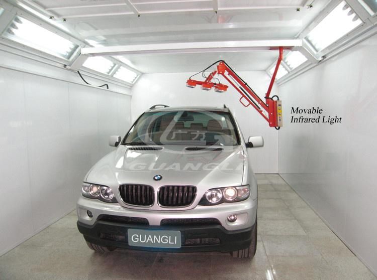 China Guangli Brand Economic Car Spray Painting Room with Infrared Light Heating