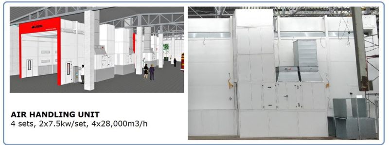 Infitech Ce Standard Side Downdraft Bus Spray Booths