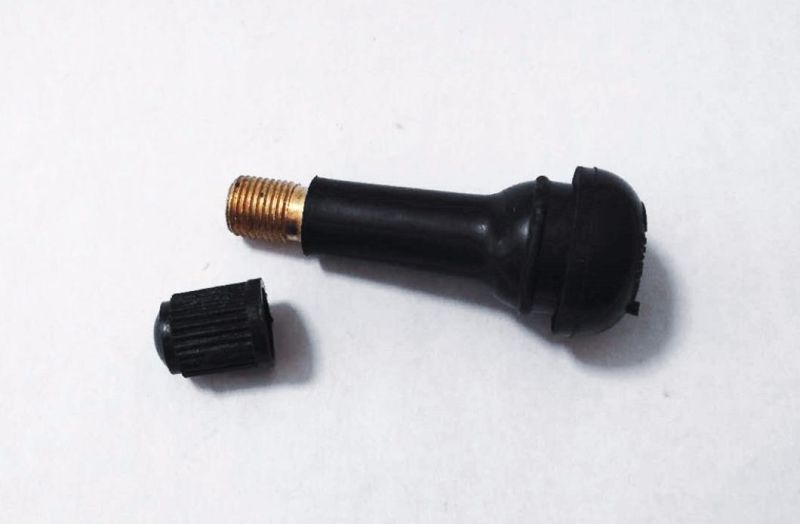 Tubeless Tire Valve with Aluminum Stem and Natural Rubber