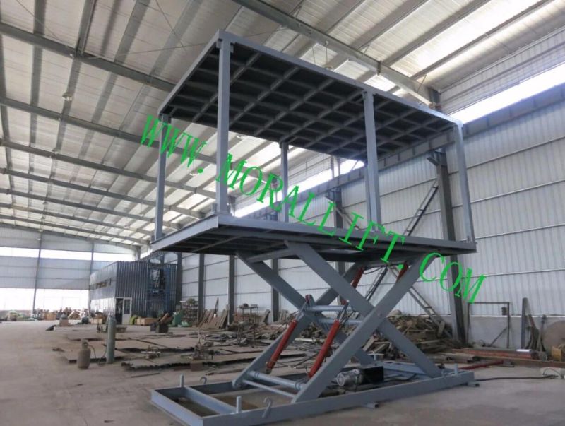 Hydraulic Scissor Car Parking Elevator with Roof