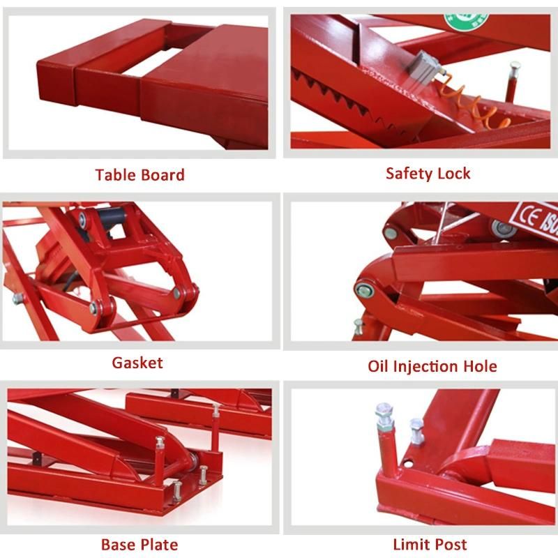 Vico Car Tire Change Scissor Lift in Ground /3000kgs Vehicle Hoist