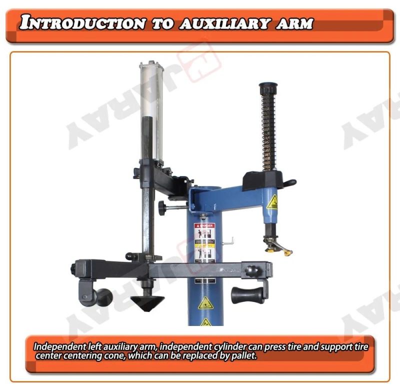 CE Semi-Automatic Car Tire Changer Swing Arm Tyre Changer with Helper Arm/Assist Arm