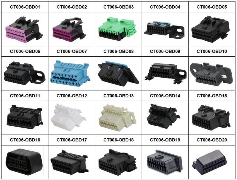 Regular OBD2 Connector with Bracket with Inputs