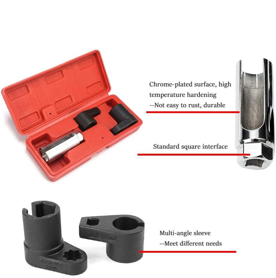 Viktec OEM 3PCS 3/8 Inch Drive Oxygen Sensor Socket Wrench Oxygen Sensor Socket Set with Your Own Brand