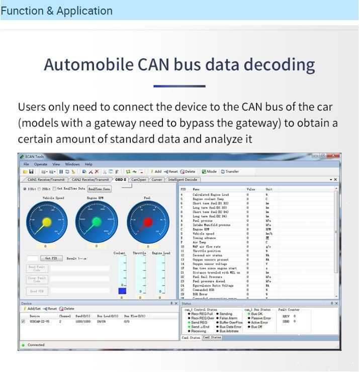 Gcan Mini-Usbcan Analysis of Vehicle Fault Diagnosis with Converter Module