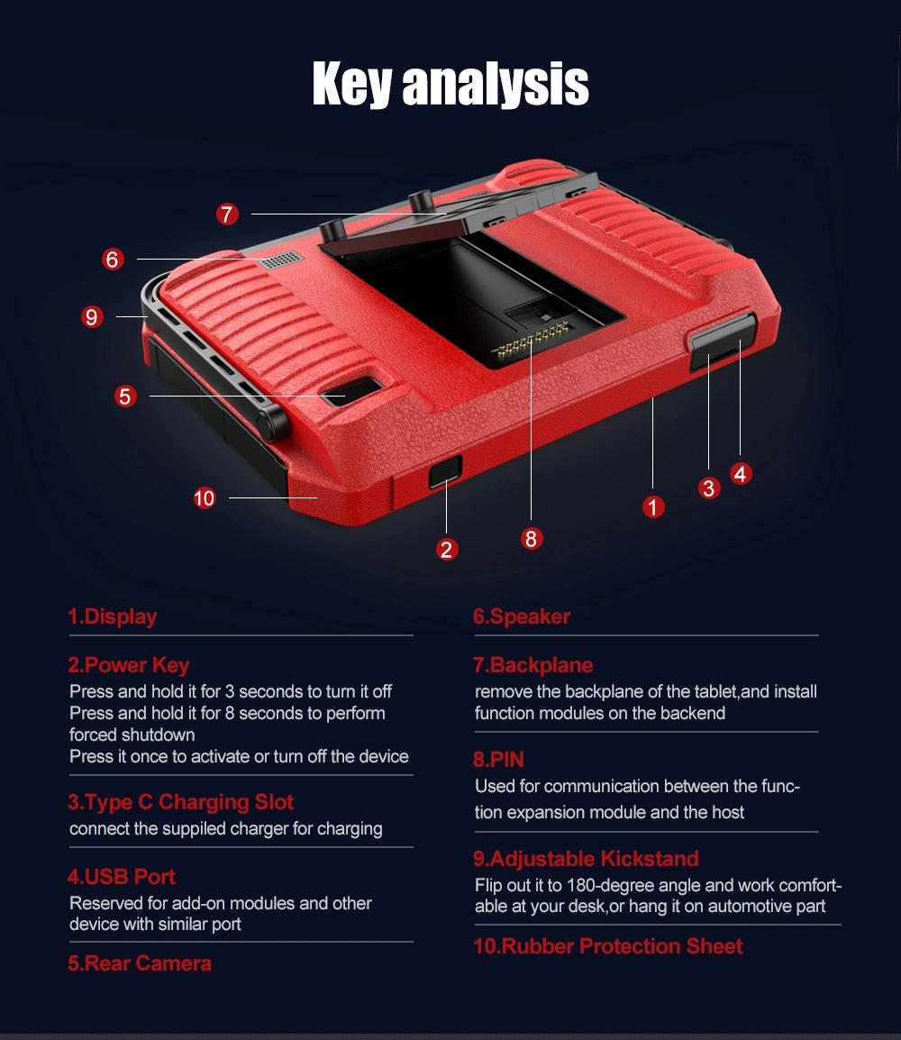 Ancel Ds600 OBD2 Professional Scanner Diagnostic Tools All System ECU Coding Active Test Oil TPMS Epb Reset Automotive Scanner