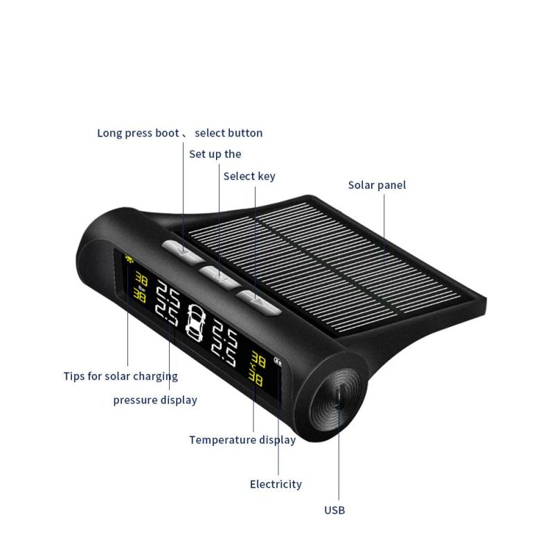 High-Quality Solar Power Car Tire Pressure Monitoring System TPMS Sensor