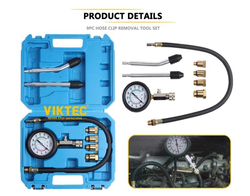 Vt01053A Ce Viktec 8PC Petrol Engine Compression Test Kit