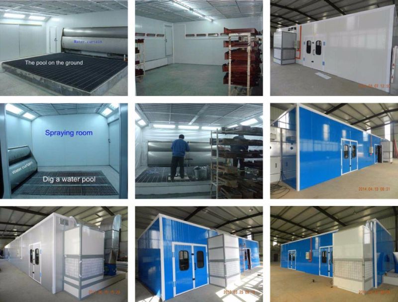 Ce Approved Custom-Made Furniture Spray Paint/Paint Booth with Water Curtain