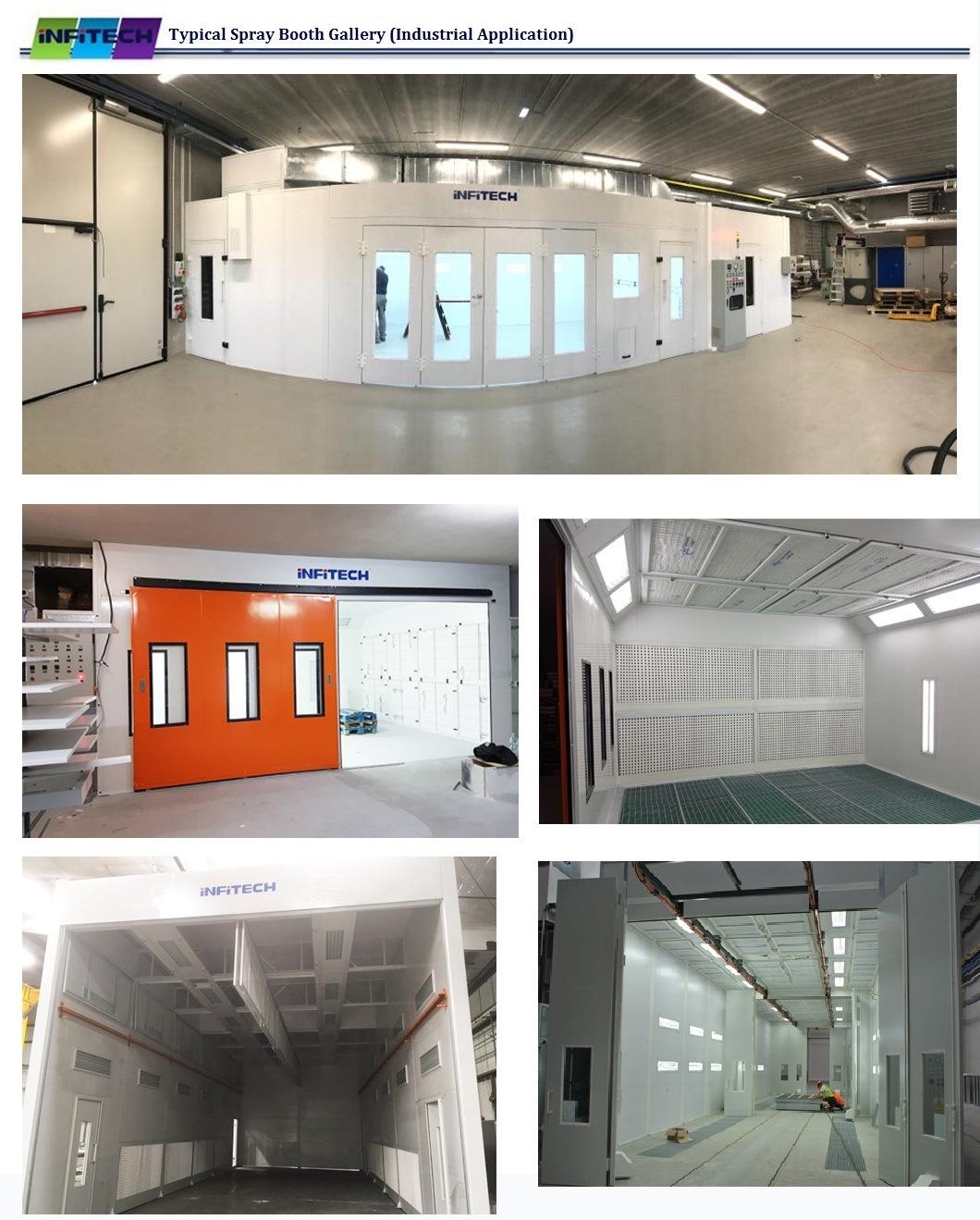 Full Downdraft Auto Spray Booth with Direct-Fired Gas Heating System