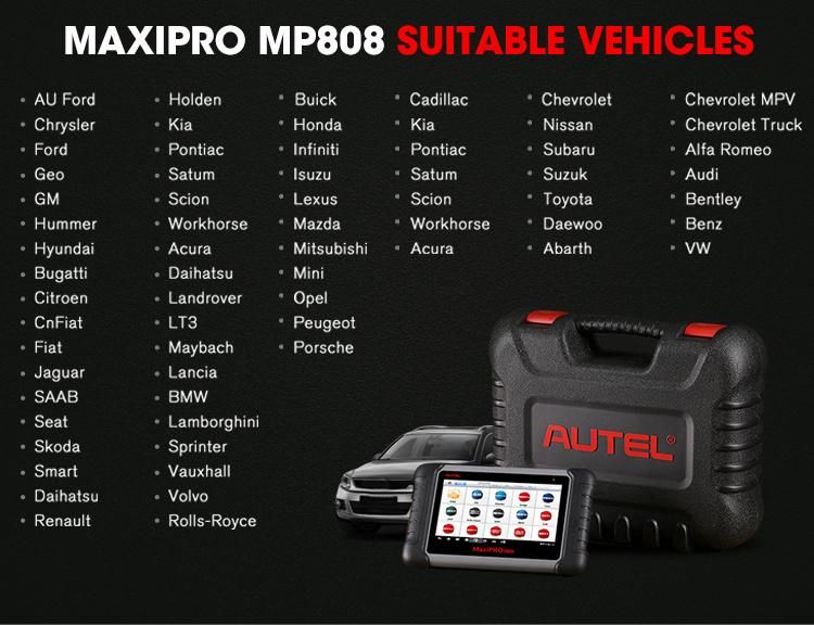 Autel Maxicom MP808 Mk808 OBD2 Car Scanner Car Diagnostic Machine