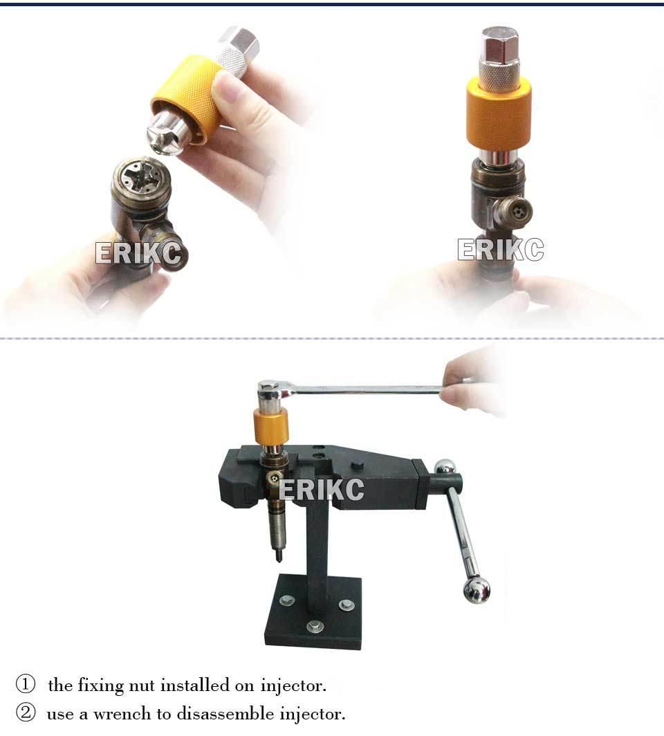 Erikc Removable Kits Diesel Injector Shims Gap Gasket Adjusting Measuring Tools Disassemble for 320d Heui C6 Injector